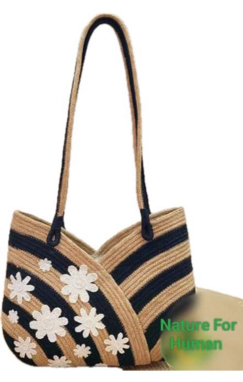 Ladies bag made of Jute