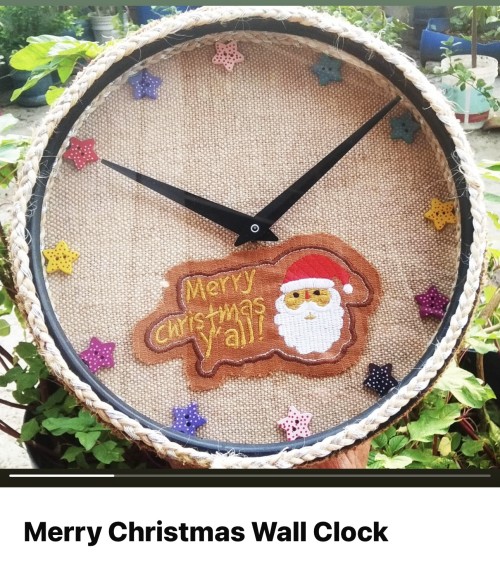 Jute made Wall Clock (can be customized)