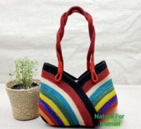 Ladies bag made of Jute