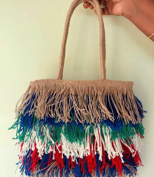 Jute Made Fashionable Ladies Handbag