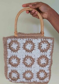 Jute Made Fashionable Ladies Handbag