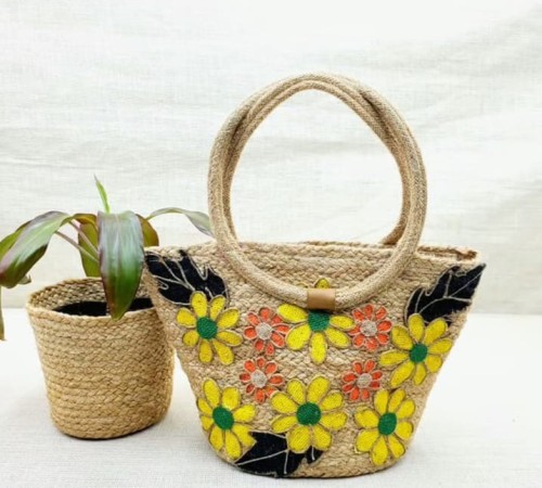 Jute Made Fashionable Ladies Handbag