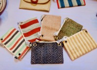 Jute made Cross Body mobile purse for ladies